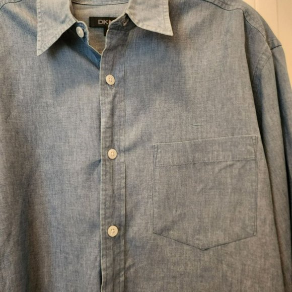 Ladies DKNY Button Shirt Size Medium - Picture 3 of 11